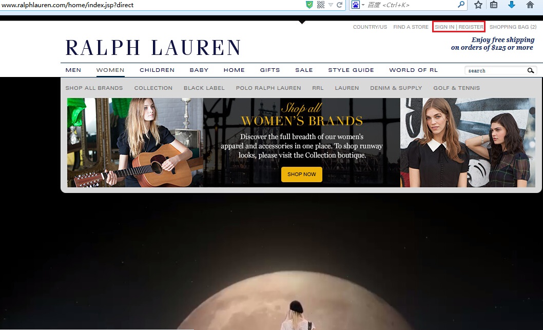 Ralph Lauren拉夫劳伦美国官网首页