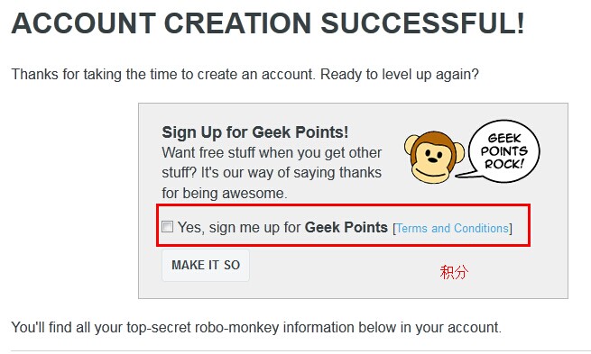 ThinkGeek美国官网选择积分制度