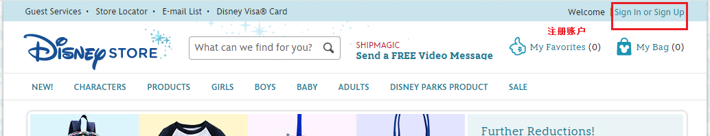 shopDisney迪士尼美国官网首页
