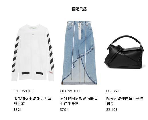 Net-a-Porter英国官网穿搭图的单品推荐